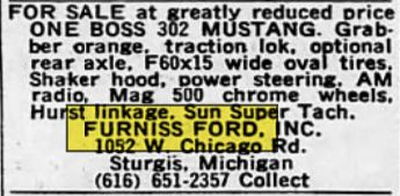 Sturgis Auto Dealers - Aug 1970 Ad